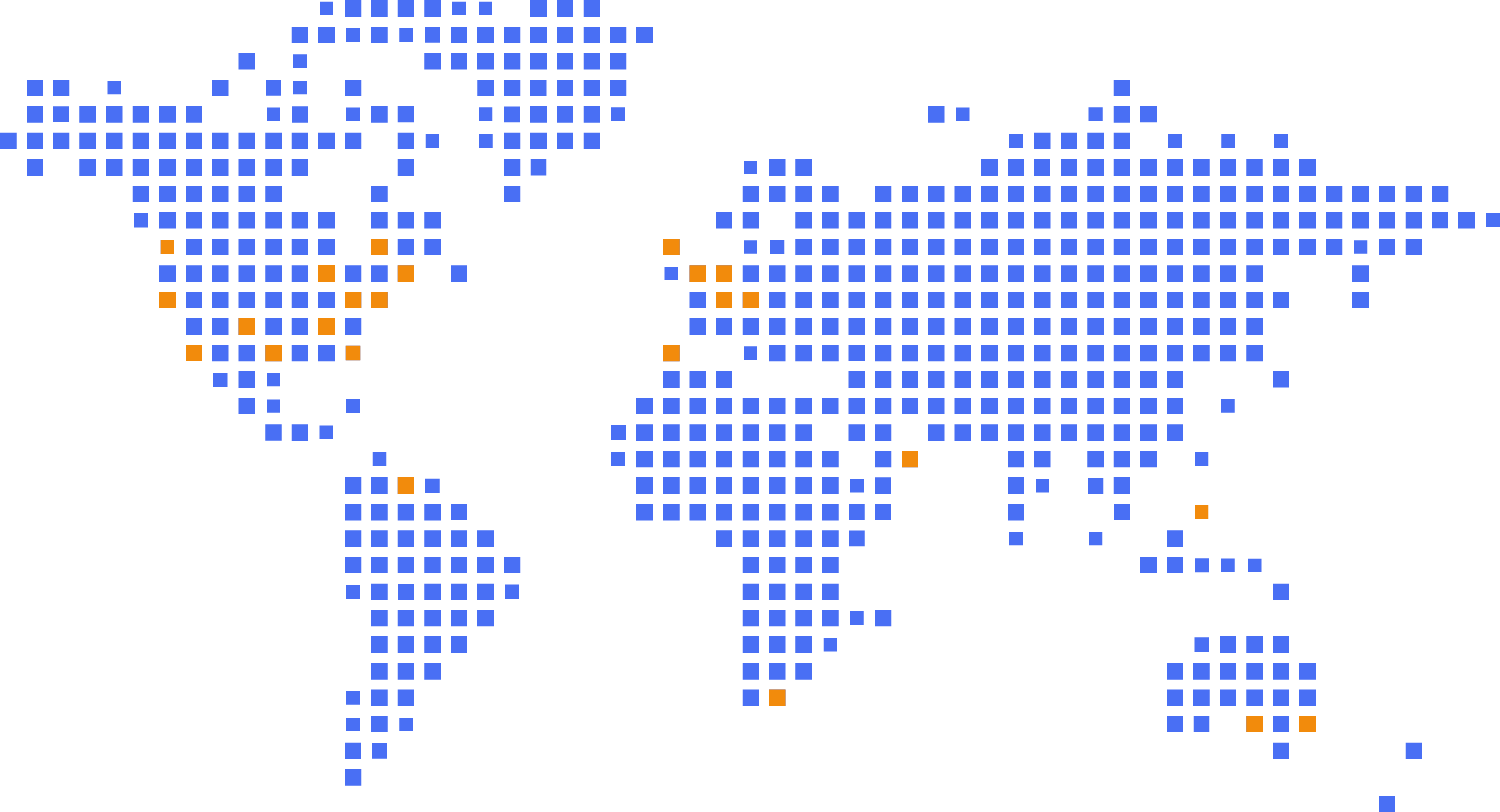 World Map showing Martin's client locations